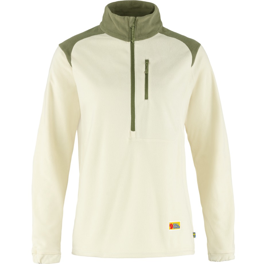Chalk White-Light Olive Hot New - Fjällräven Vardag Lite Fleece W