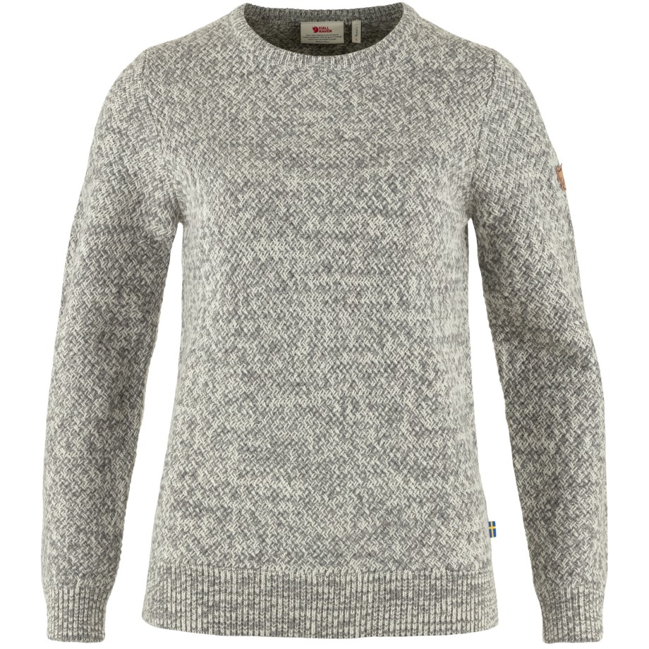 Eggshell-Grey Övik Structure Sweater W Hot New - Fjällräven