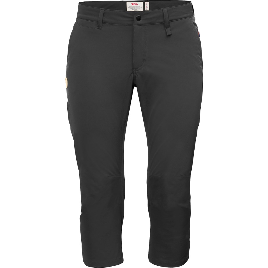 Dark Grey Abisko Capri Trousers W Hot New - Fjällräven
