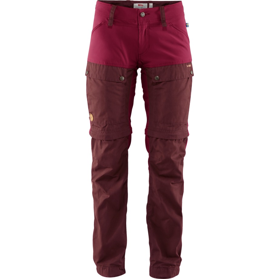 Keb Gaiter Trousers W Long Dark Garnet-Plum Hot New - Fjällräven