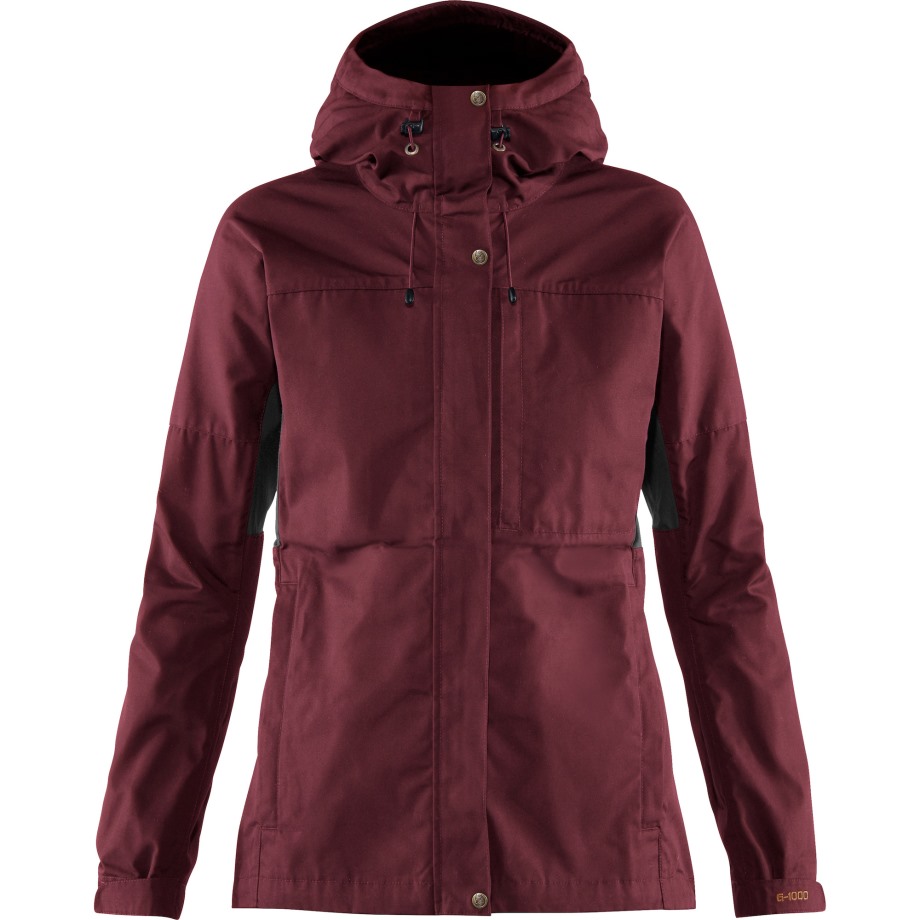 Dark Garnet-Dark Grey Kaipak Jacket W Hot New - Fjällräven
