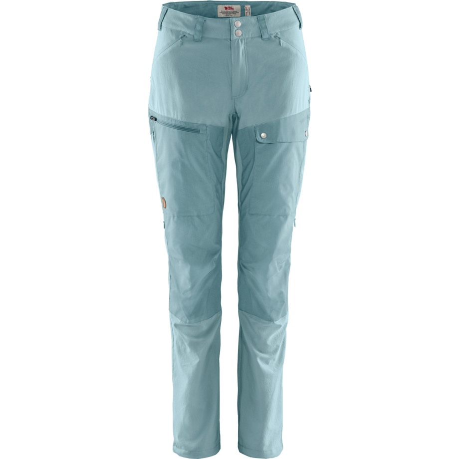 Abisko Midsummer Trousers W Short Hot New - Fjällräven Mineral Blue-Clay Blue