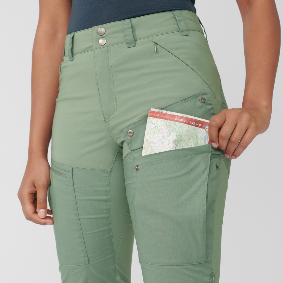 Abisko Midsummer Trousers W Short Hot New - Fjällräven Mineral Blue-Clay Blue