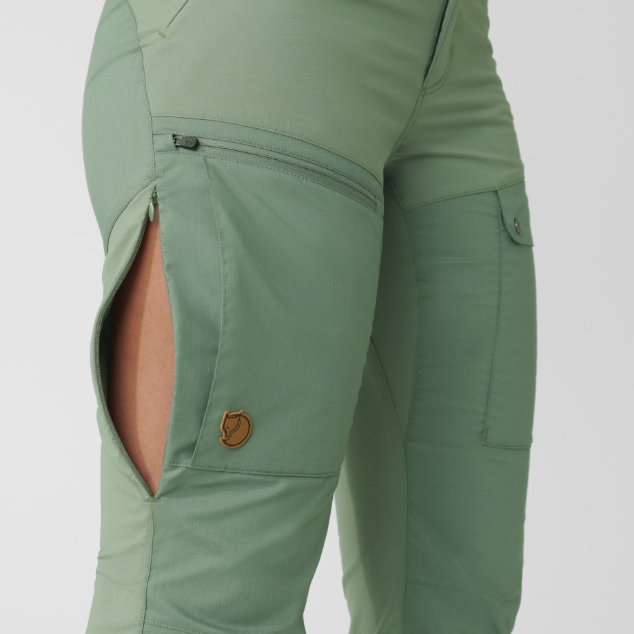 Abisko Midsummer Trousers W Short Hot New - Fjällräven Mineral Blue-Clay Blue