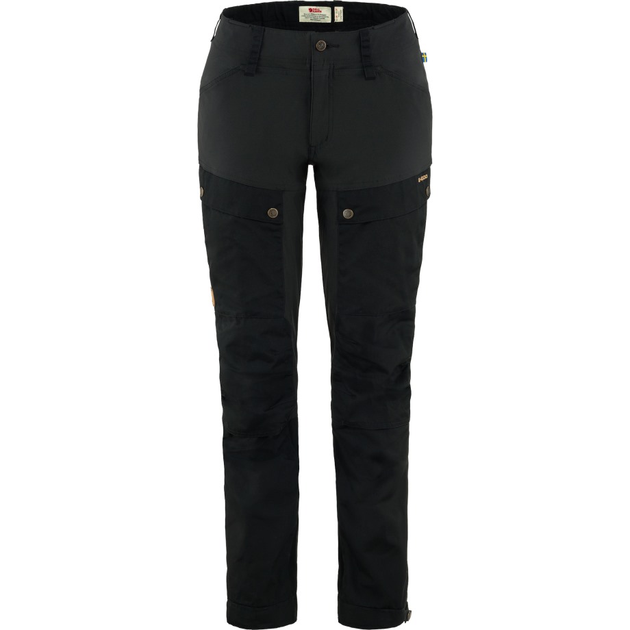 Black Hot New - Fjällräven Keb Trousers Curved W Reg