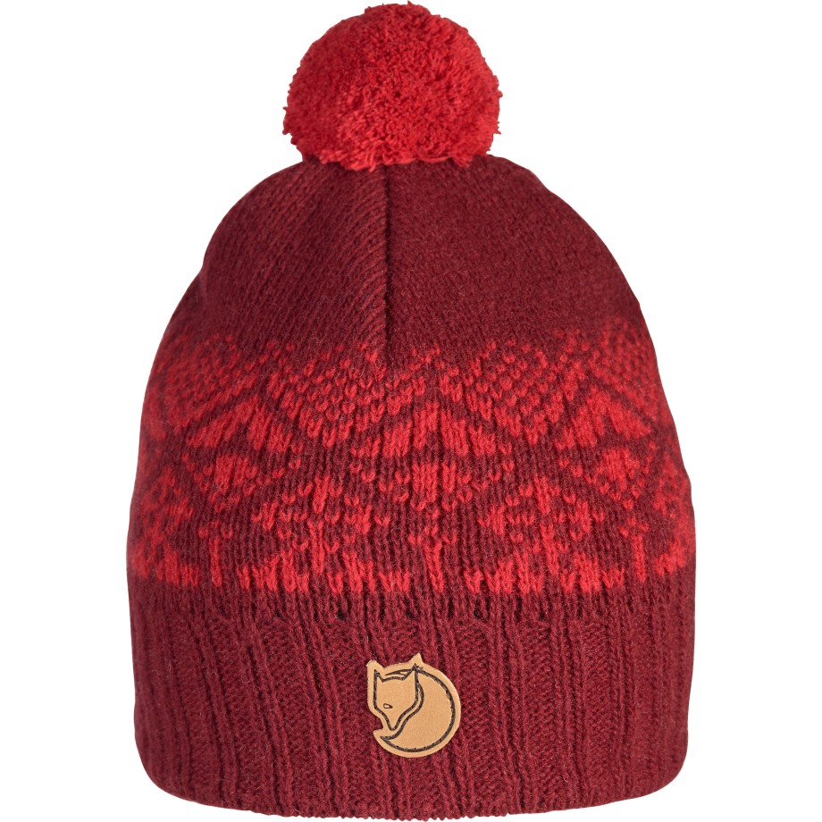 Dark Garnet Hot New - Fjällräven Kids Snowball Hat
