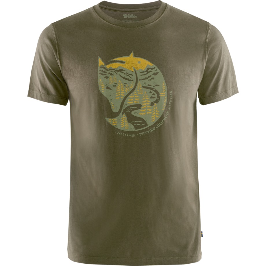 Hot New - Fjällräven Arctic Fox T-Shirt M Dark Olive