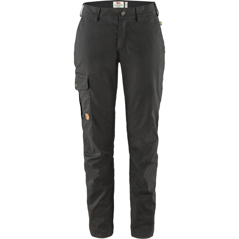 Dark Grey Karla Lite Curved Trousers W Hot New - Fjällräven