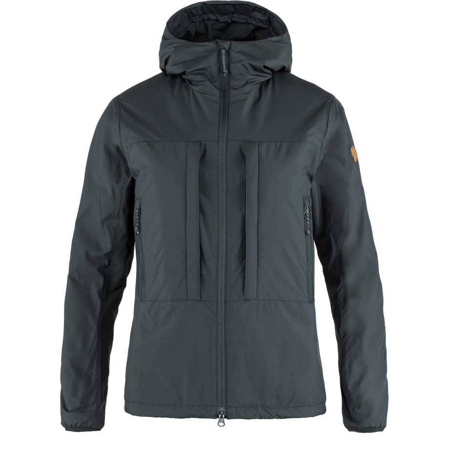 Dark Navy Keb Wool Padded Jacket W Hot New - Fjällräven