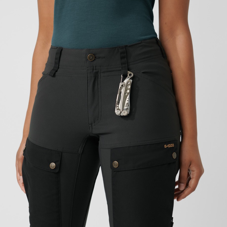 Keb Trousers W Short Hot New - Fjällräven Deep Forest-Laurel Green
