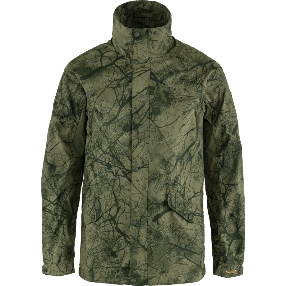 Green Camo-Laurel Green Forest Hybrid Jacket M Hot New - Fjällräven