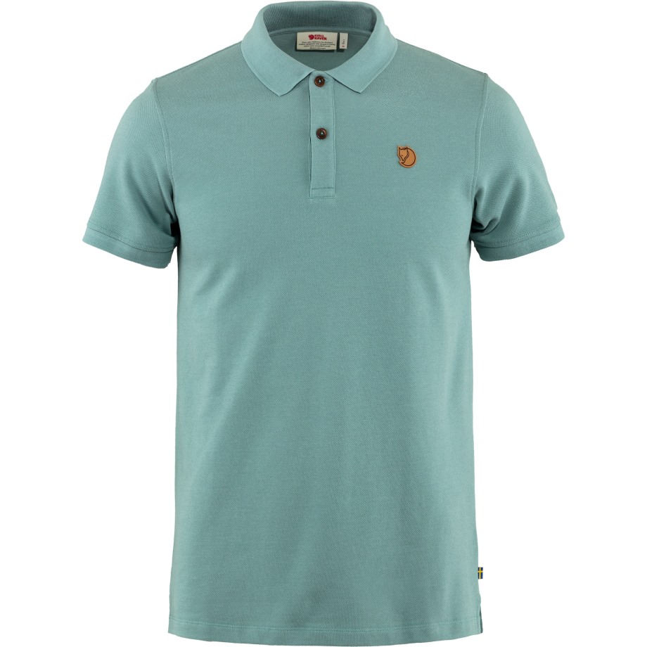 Clay Blue Övik Polo Shirt M Hot New - Fjällräven