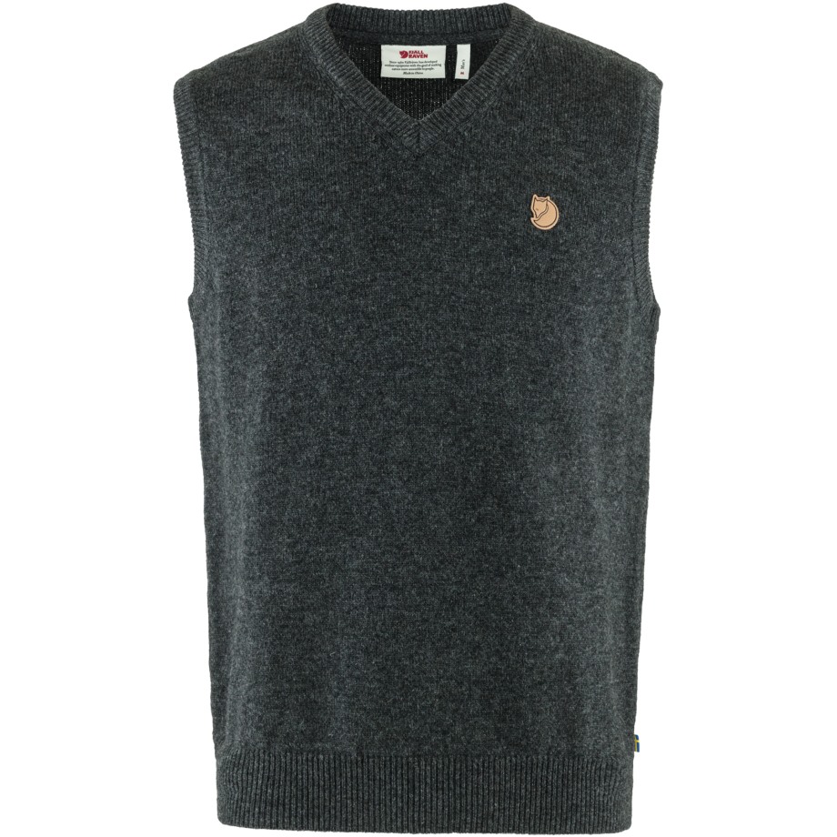 Övik Wool Vest M Dark Grey Hot New - Fjällräven