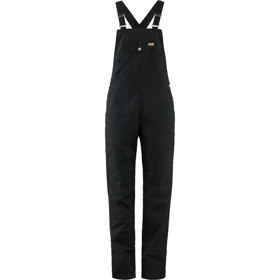 Black Hot New - Fjällräven Vardag Dungaree Trousers W