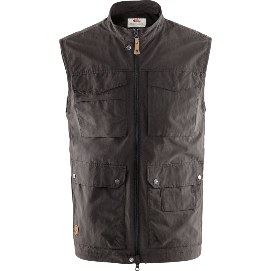 Dark Grey Travellers Mt Vest M Hot New - Fjällräven
