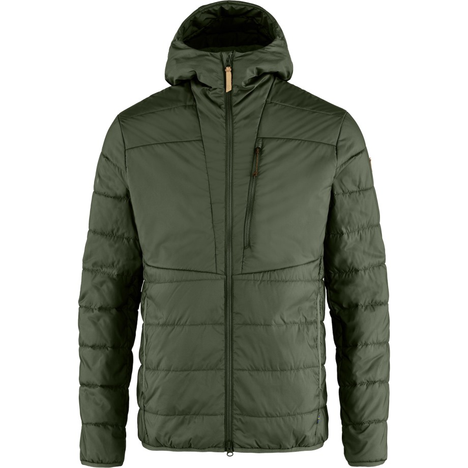 Deep Forest Keb Padded Hoodie M Hot New - Fjällräven Brand