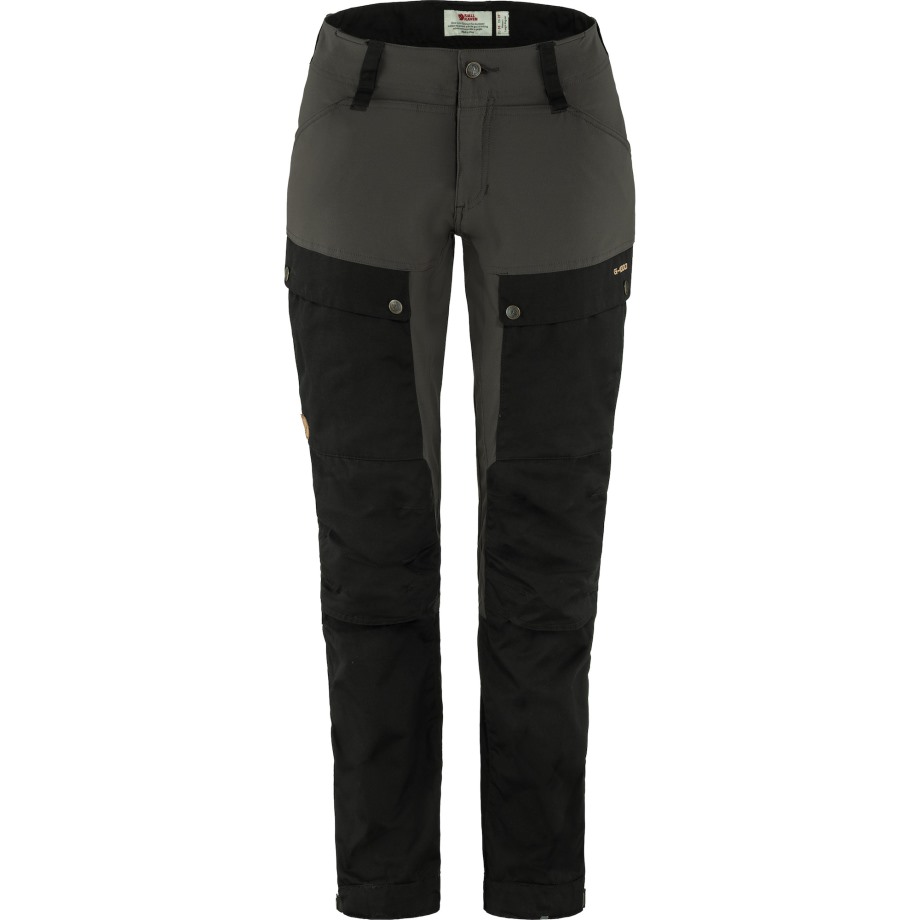 Hot New - Fjällräven Keb Trousers Curved W Reg Black-Stone Grey