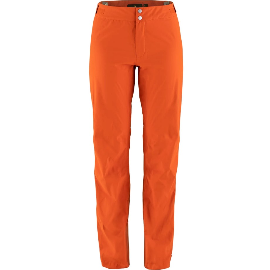 Bergtagen Lite Eco-Shell Trousers W Hokkaido Orange Hot New - Fjällräven