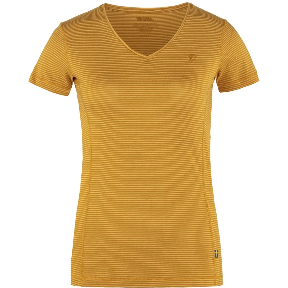 Mustard Yellow Hot New - Fjällräven Abisko Cool T-Shirt W