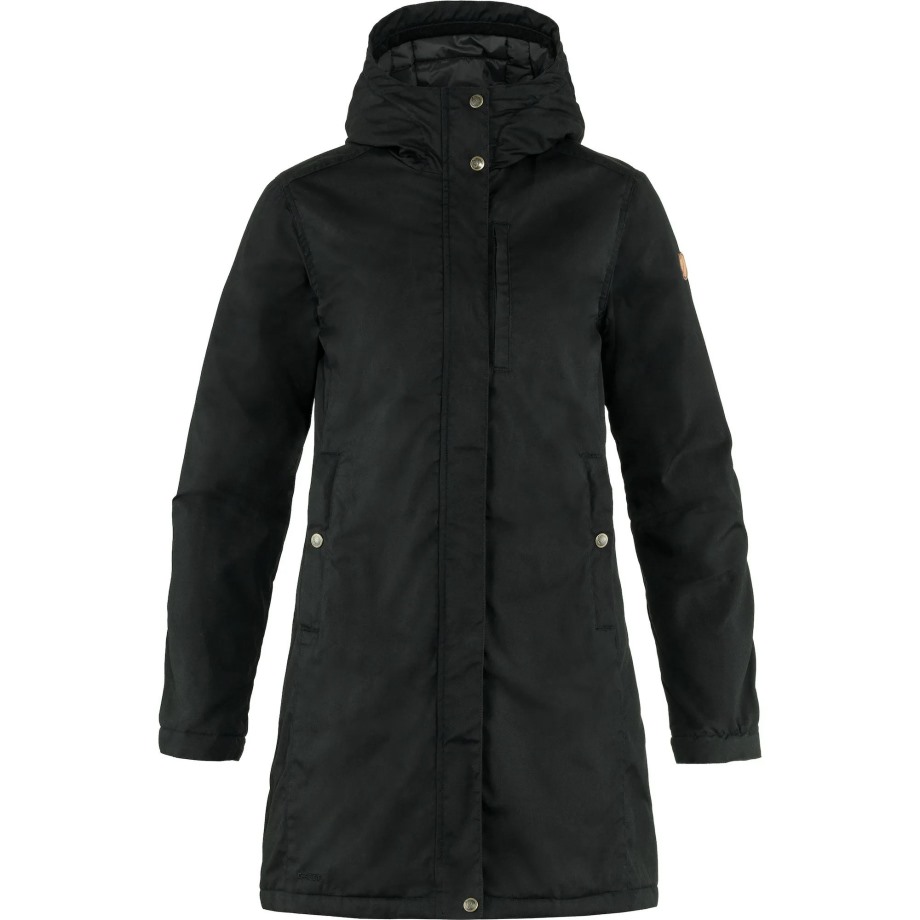 Black Kiruna Padded Parka W Hot New - Fjällräven