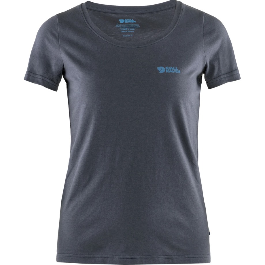 Logo T-Shirt W Hot New - Fjällräven Navy