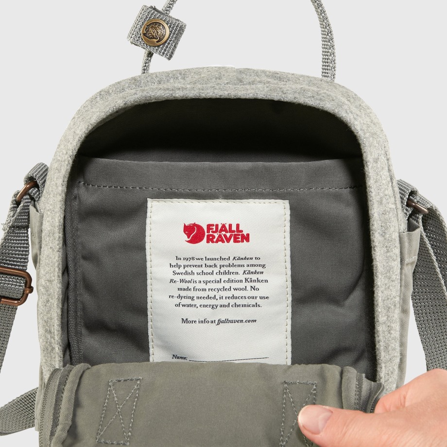 Kånken Re-Wool Sling Granite Grey Hot New - Fjällräven