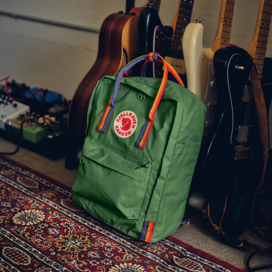 Spruce Green-Rainbow Pattern Hot New - Fjällräven Kånken Rainbow